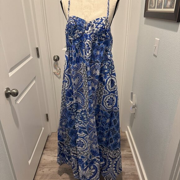 Farm Rio Blue Tile Maxi - Picture 7 of 7